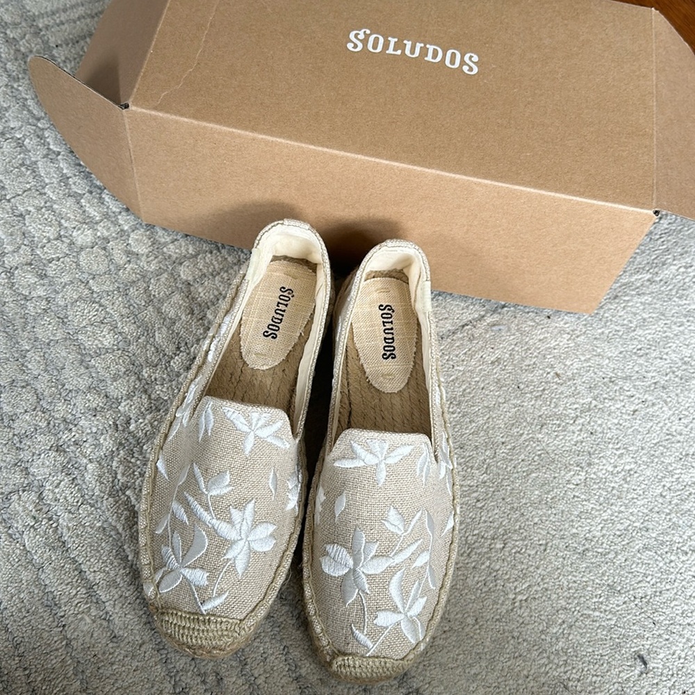 Soludos Embroidered Espadrilles - NEW